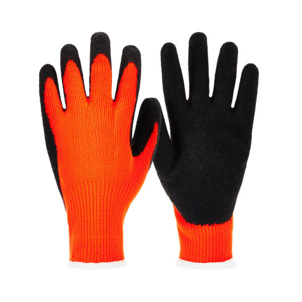 Hi-Vis Latex-Coated Work Gloves
