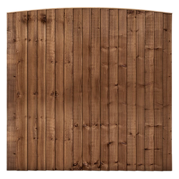 Arched Feather Edge Timber Fence Panels